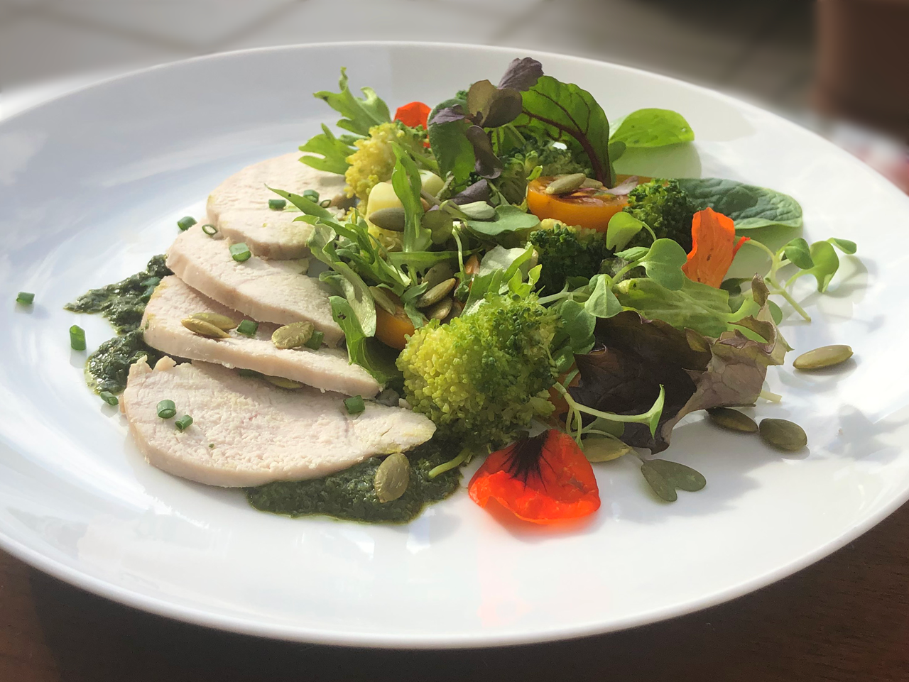 Chicken salad with a difference