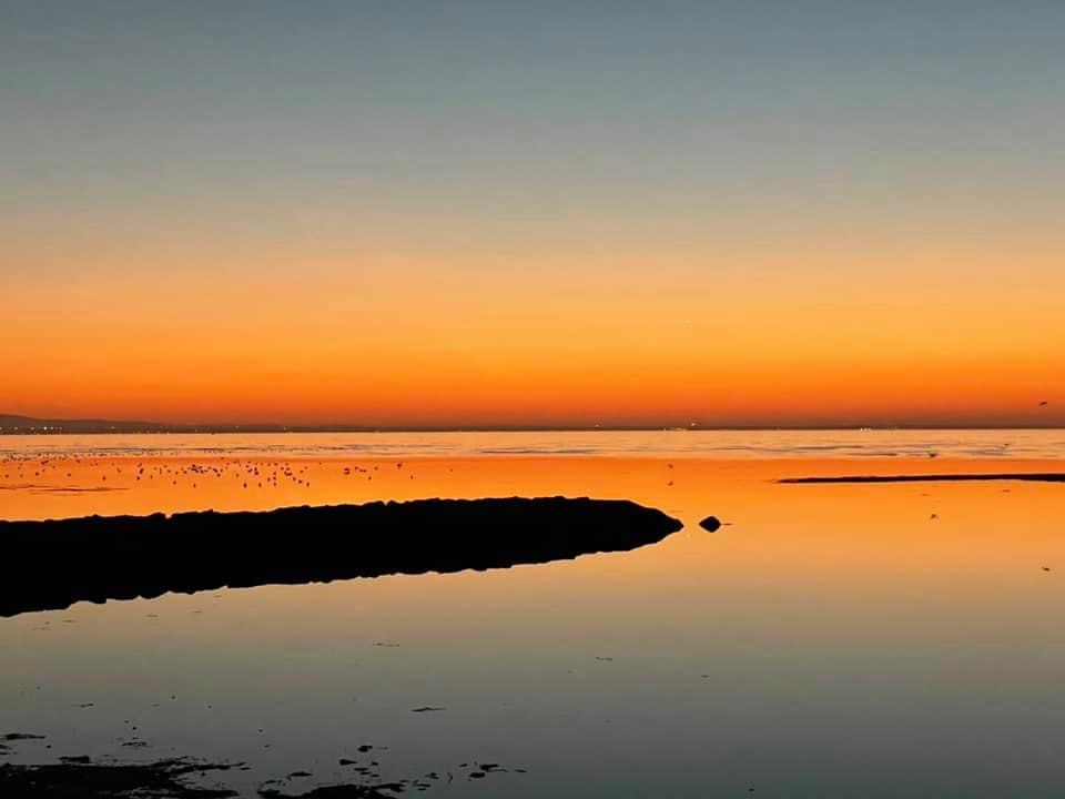 Sunset and water